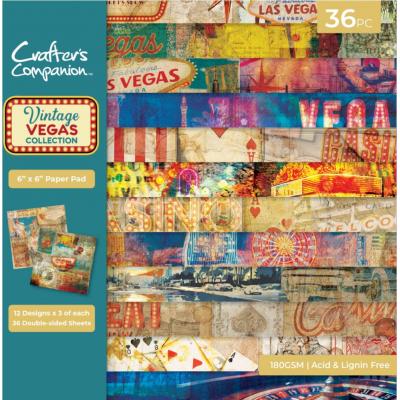 Crafter's Companion Vintage Vegas - Paper Pad